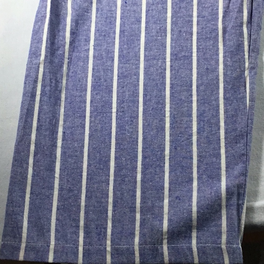 Coastal chic Size M Jumpsuit blue and white Striped Cottagecore Cropped - Picture 5 of 12